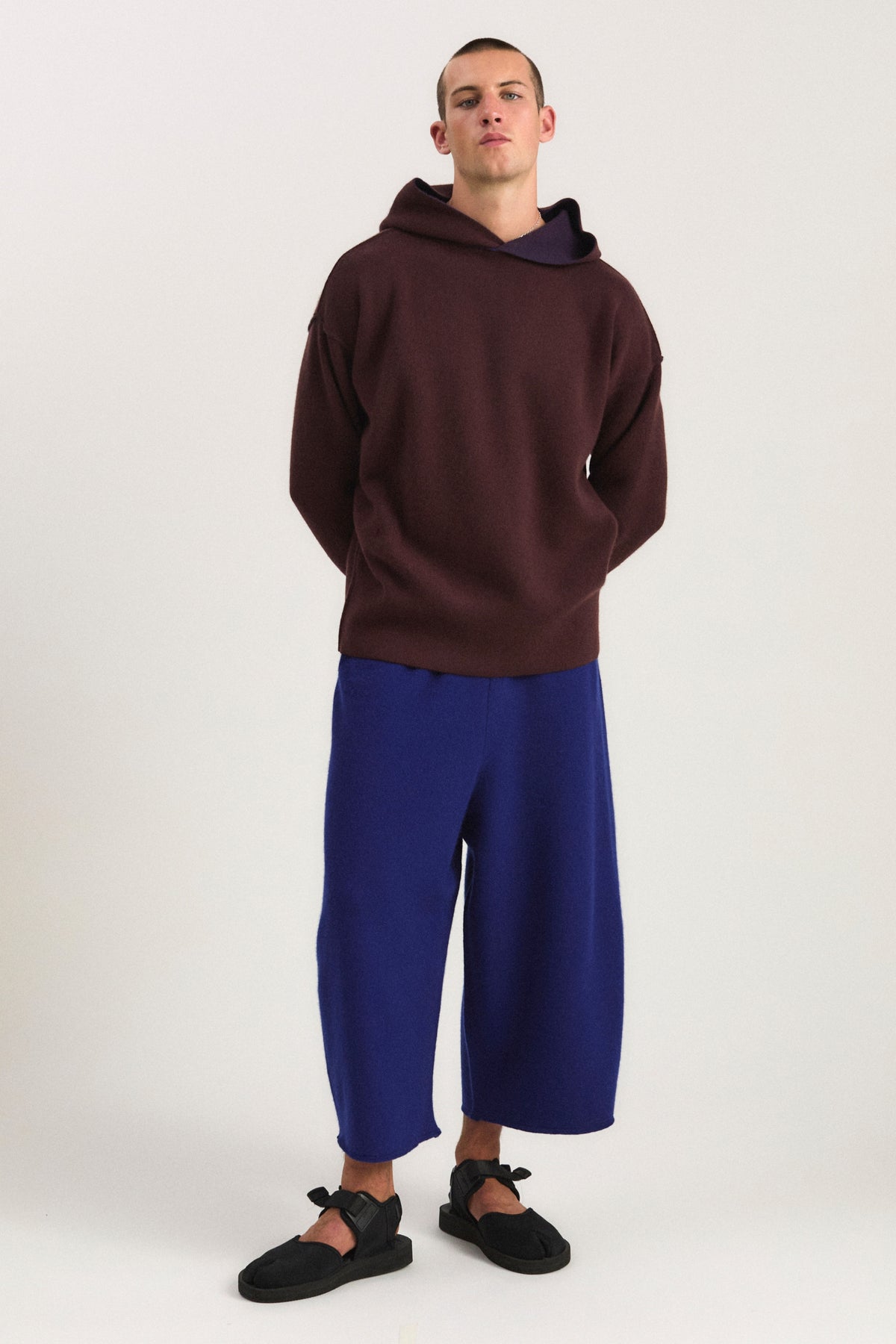 Seku Hoodie in Carob & Ink