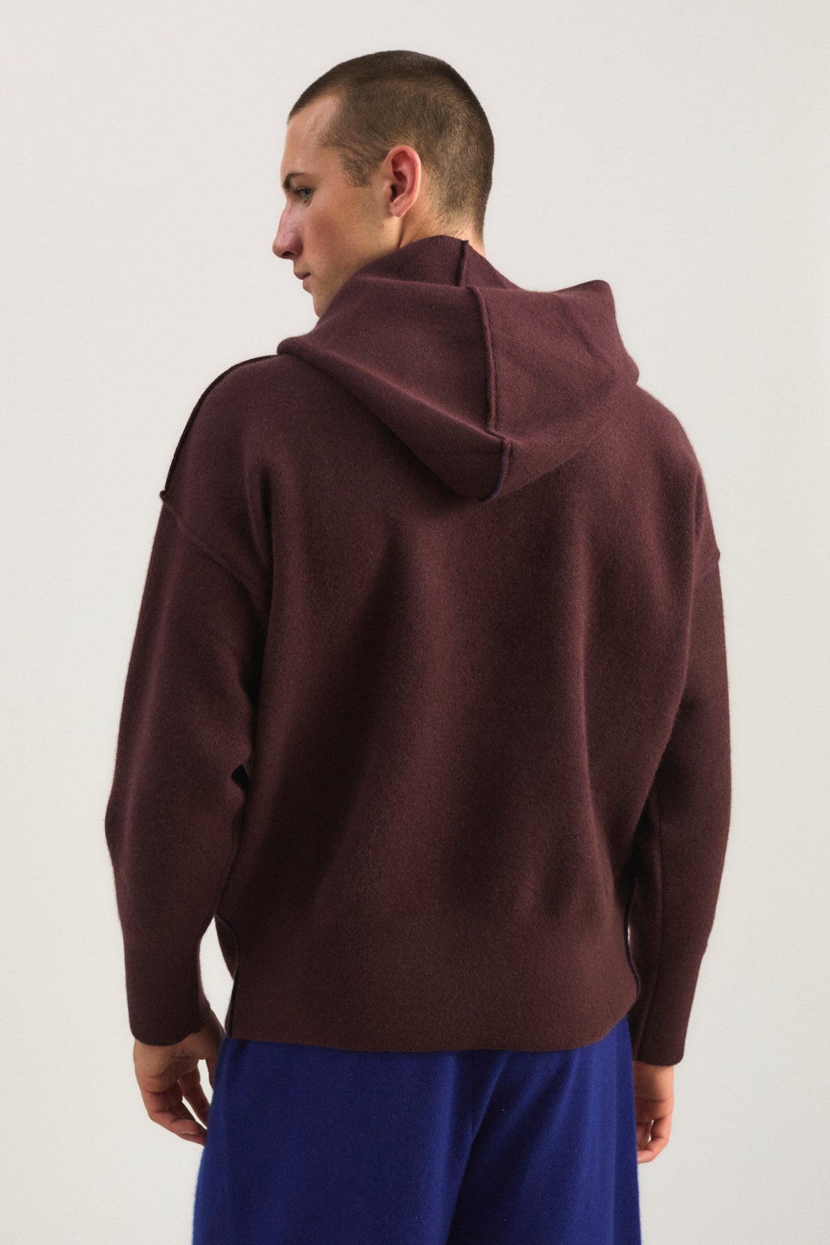Seku Hoodie in Carob & Ink
