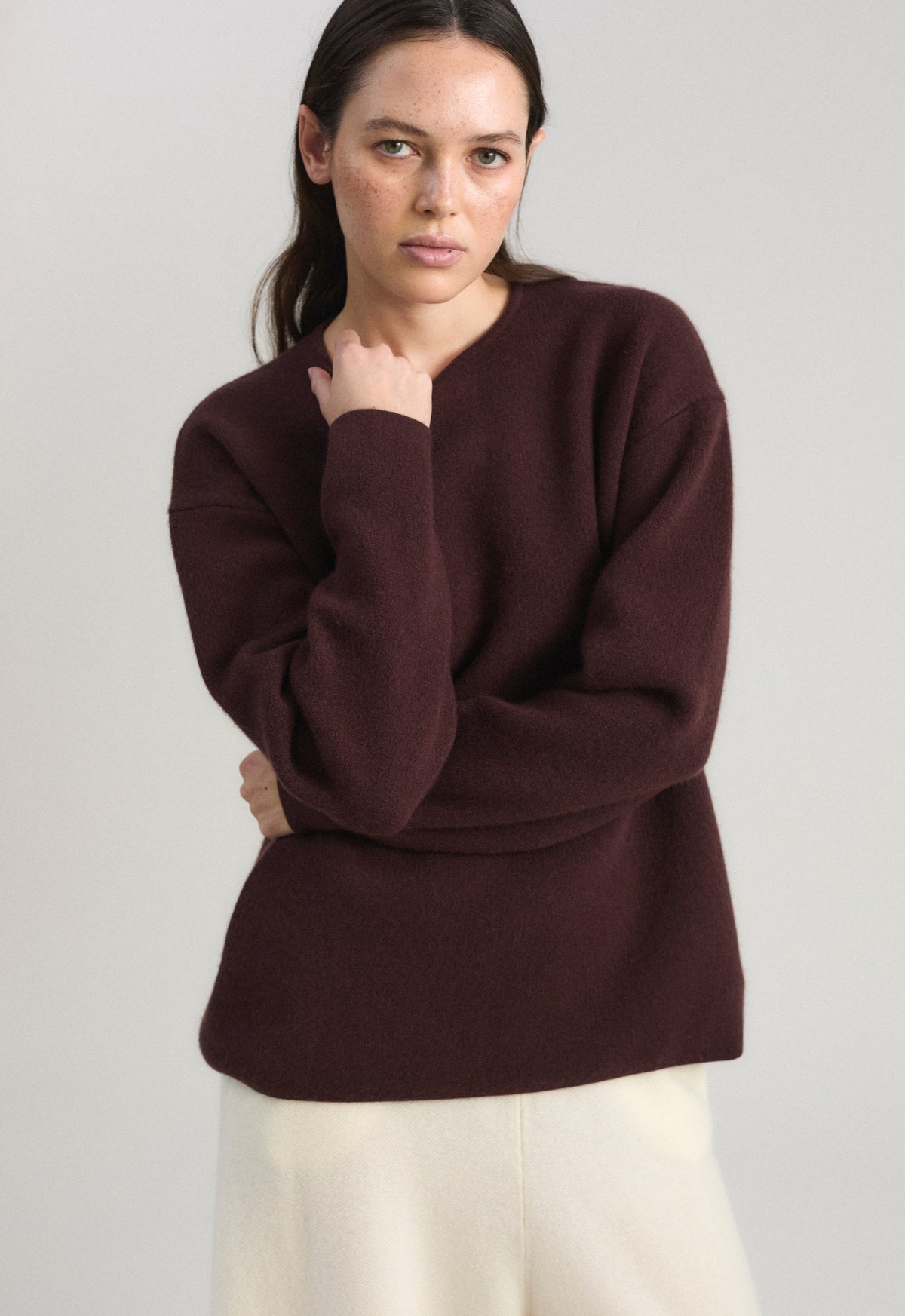 Axa Sweater in Carob & Ink