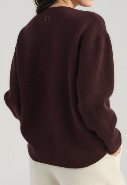 Axa Sweater in Carob & Ink