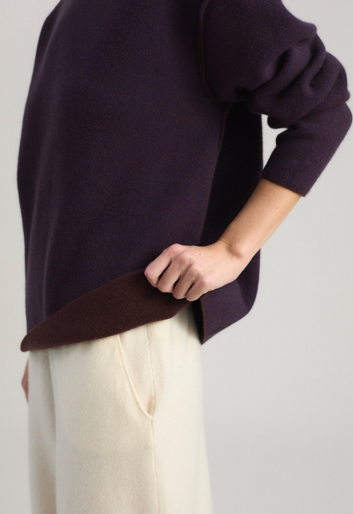 Axa Sweater in Carob & Ink