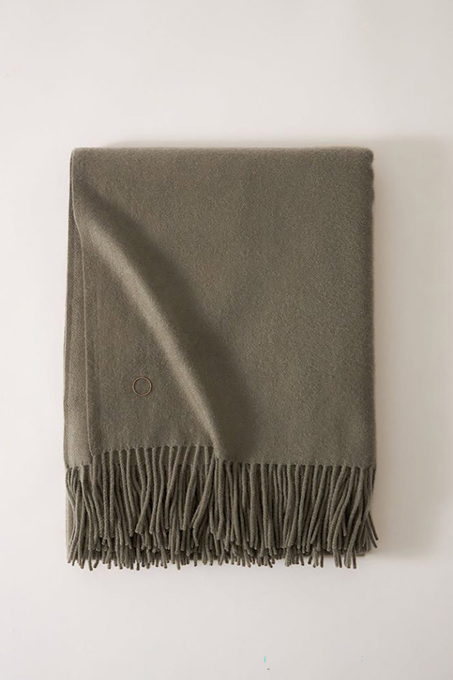 Uno Cashmere Throw In Moss