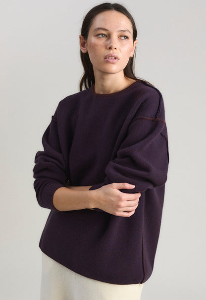 Axa Sweater in Carob & Ink