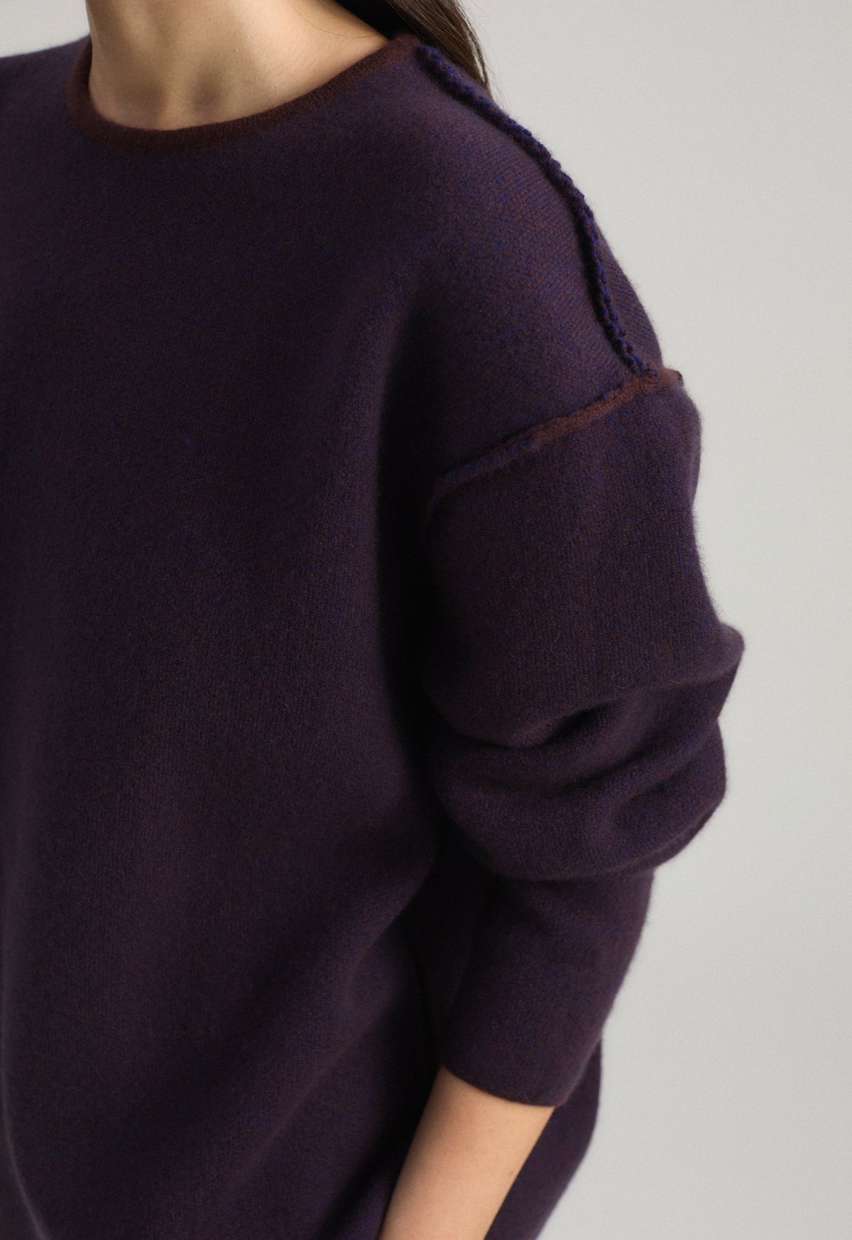 Axa Sweater in Carob & Ink