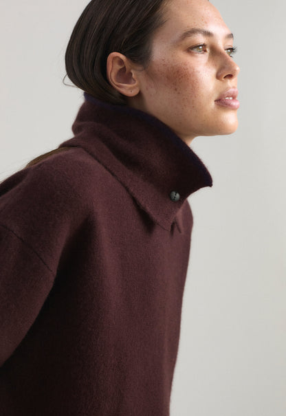 Neku Neck Snood in Carob & Ink
