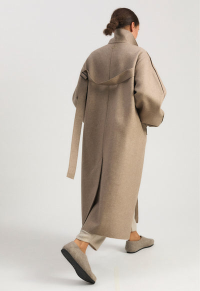 Shield Coat in Taupe