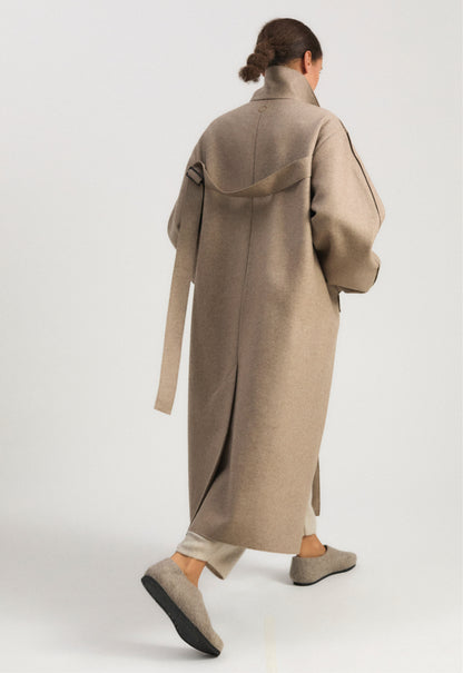 Shield Coat in Taupe