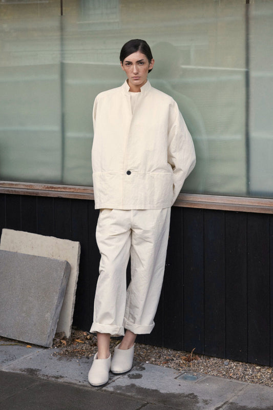 Absent-Paper Jacket in Ivory