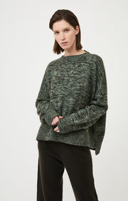 Aila Cashmere Sweater in Forest & Sage