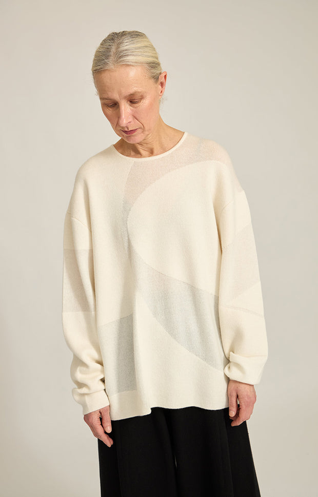 Arouc Cashmere Sweater in Ivory