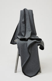Arteno cashmere throw in Grey & Charcoal