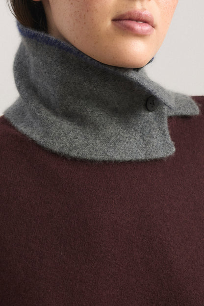 Neku Neck Snood in Slate & Ink