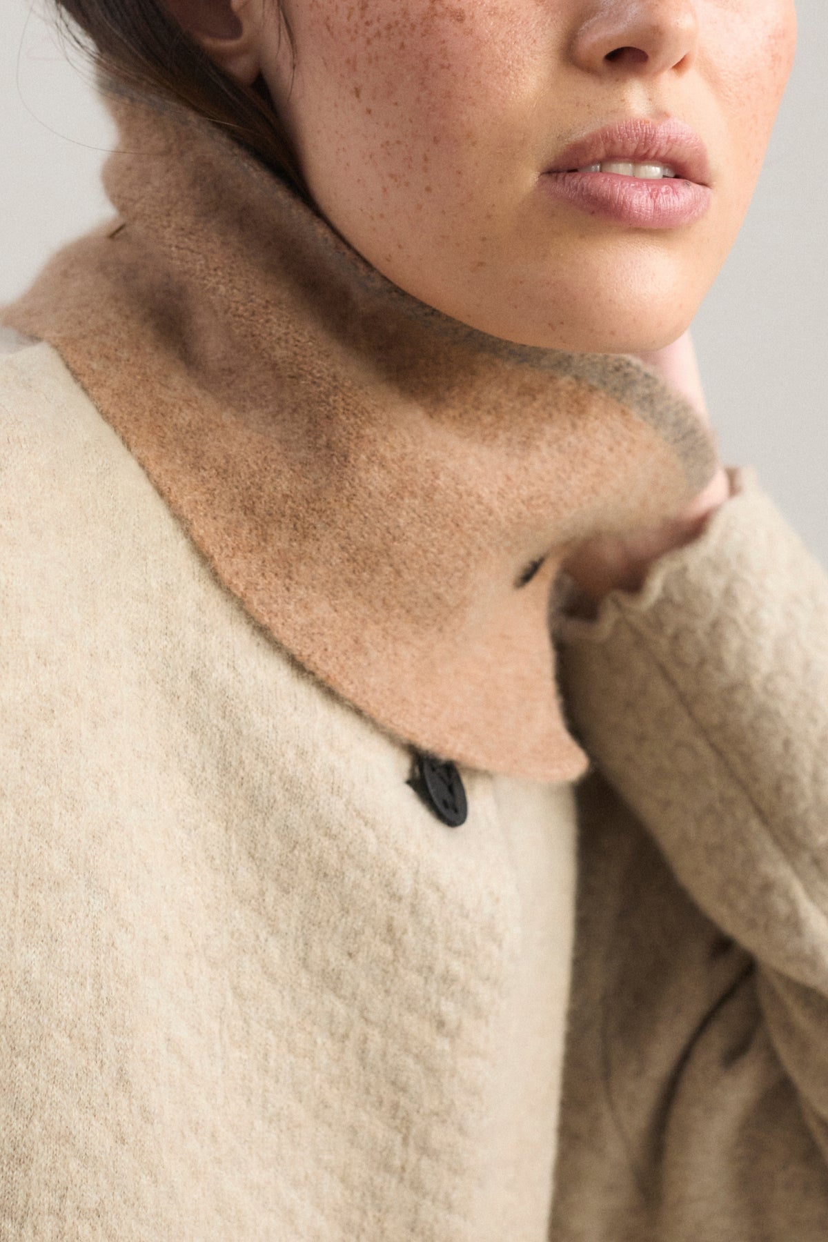 Neku Neck Snood in Nutmeg & Slate