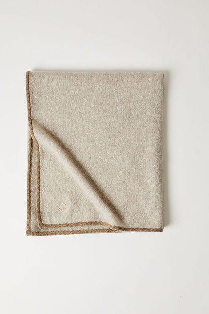 Daya Throw in Feather & Taupe