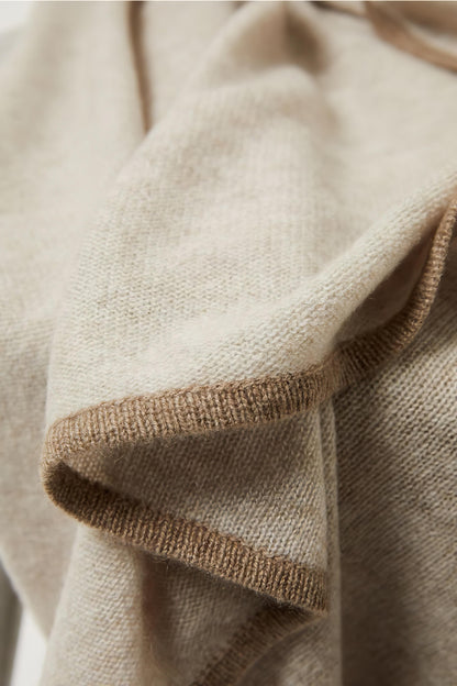 Daya Throw in Feather & Taupe