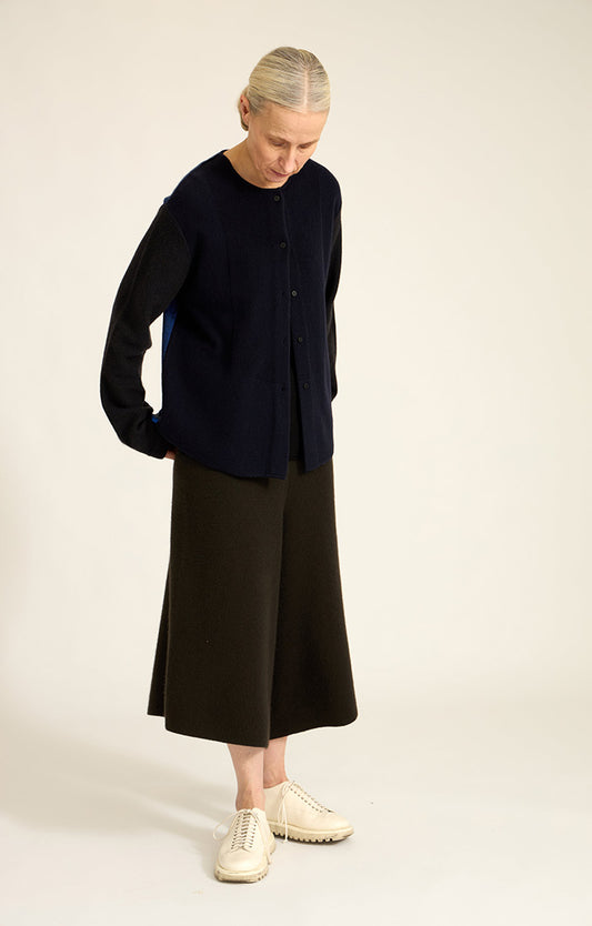 Emba Cashmere Trousers in Forest & Ocean