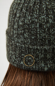 Erme Cashmere Hat in Forest & Sage