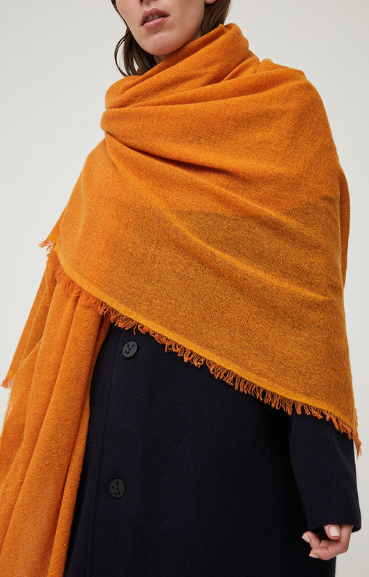 Basotho Blanket Poncho-shawl orange -  Denmark