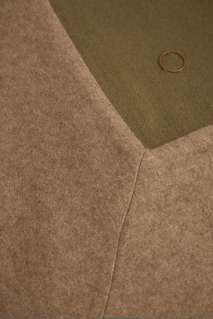 Etra King Size Bedspread in Moss & Taupe