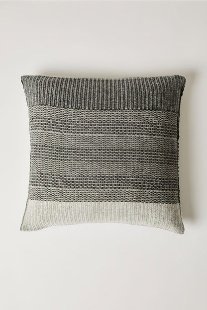 Hesta Cushion Cover in Ivory & Black