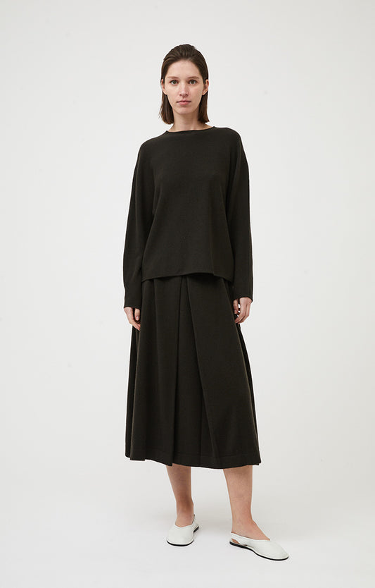 Eyasi Cashmere Skirt in Forest