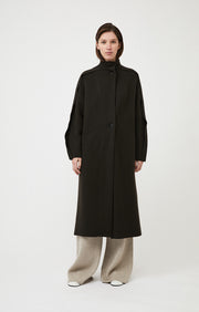 Huran Cashmere Coat in Forest