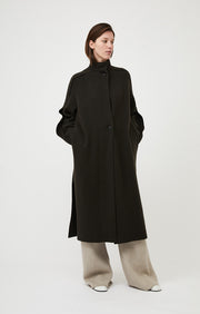 Huran Cashmere Coat in Forest
