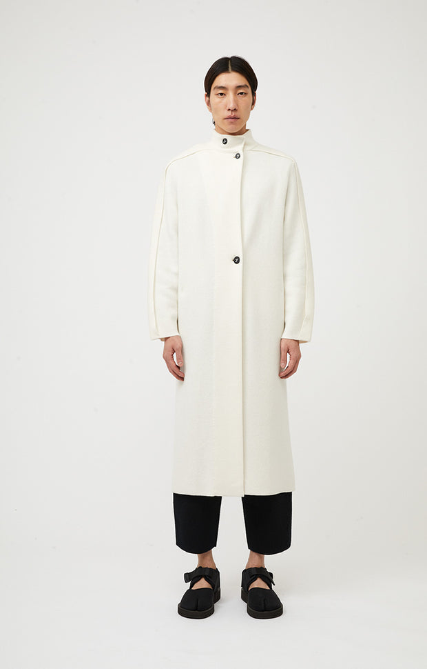 Huran Cashmere Coat in Ivory