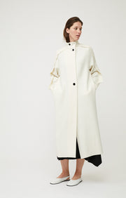 Huran Cashmere Coat in Ivory