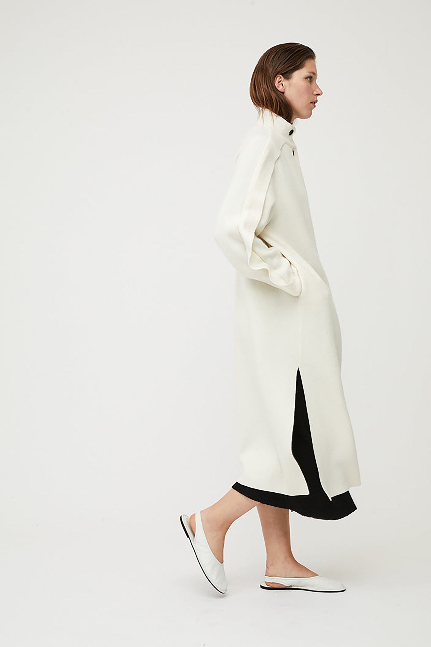 Huran Coat in Ivory