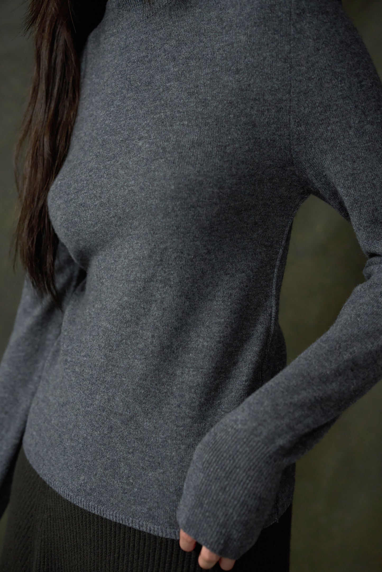 Kee Cashmere Sweater In Slate