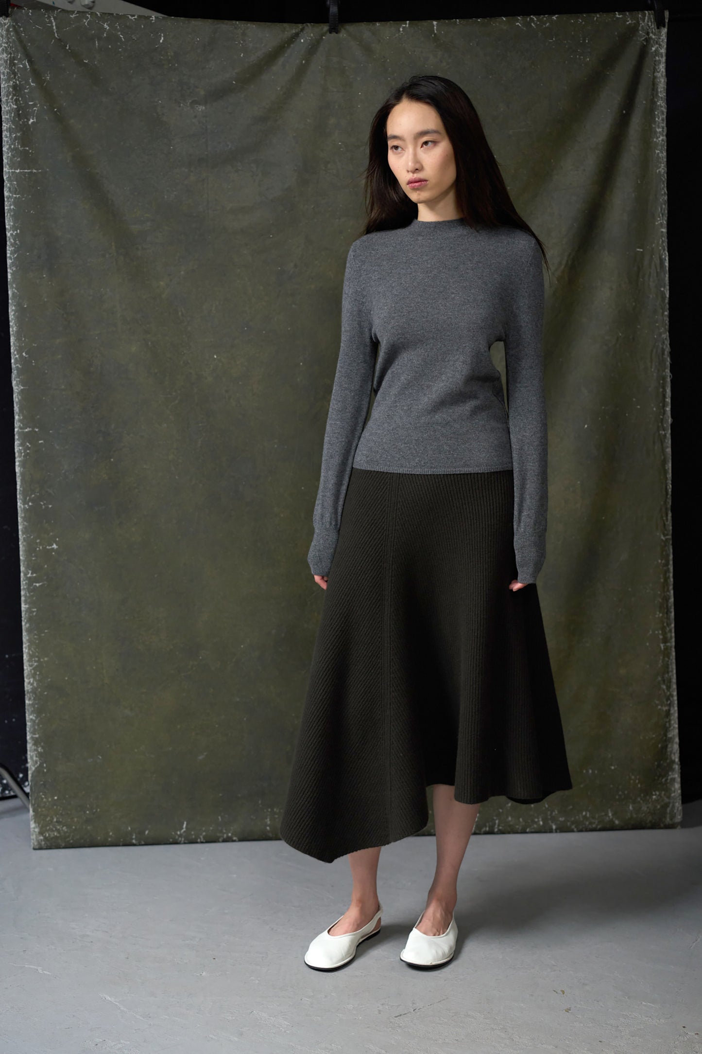 Kee Cashmere Sweater In Slate