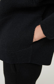 Loro Cashmere Reversible Jacket in Black & Feather