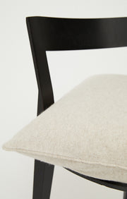 Manda Cashmere Cushion Cover in Feather & Ivory