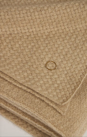 Maple Cashmere Bedspread in Beige