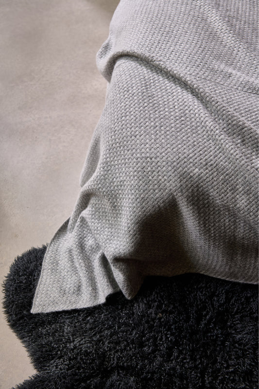 Maple Throw in Soft Grey