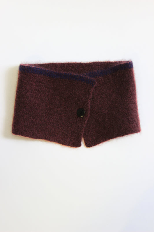 Neku Neck Snood in Carob & Ink