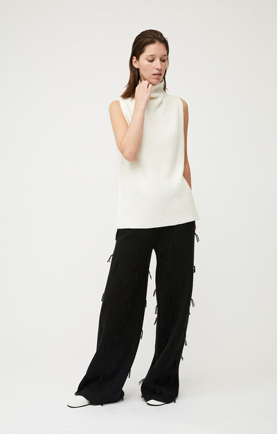 Nina Cashmere Top in Ivory