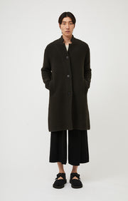 Oulou Cashmere Coat in Forest