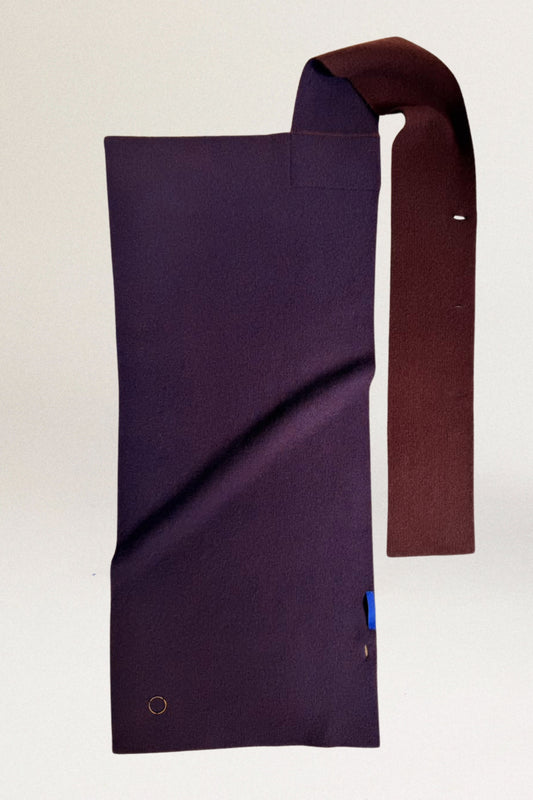 Pomo Scarf in Carob & Ink