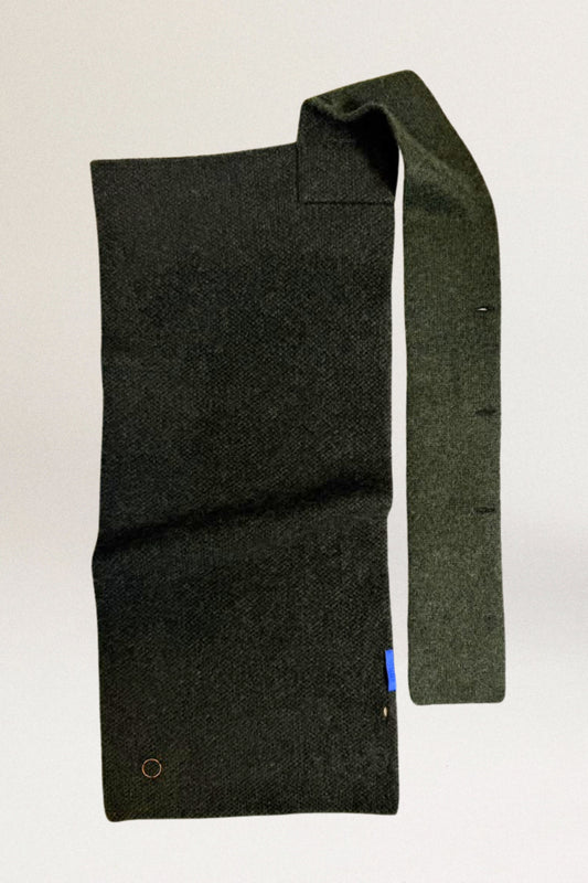 Pomofluff Scarf in Jet & Pine