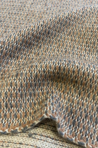 Quadro Throw in Nutmeg & Slate