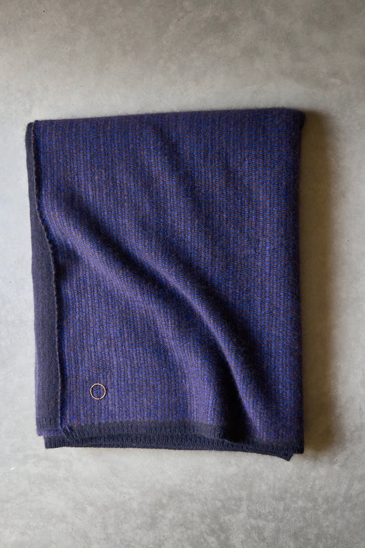Quadro Throw in Carob & Ink