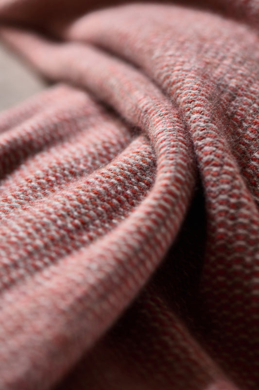 Quadro Throw in Fire & Taupe