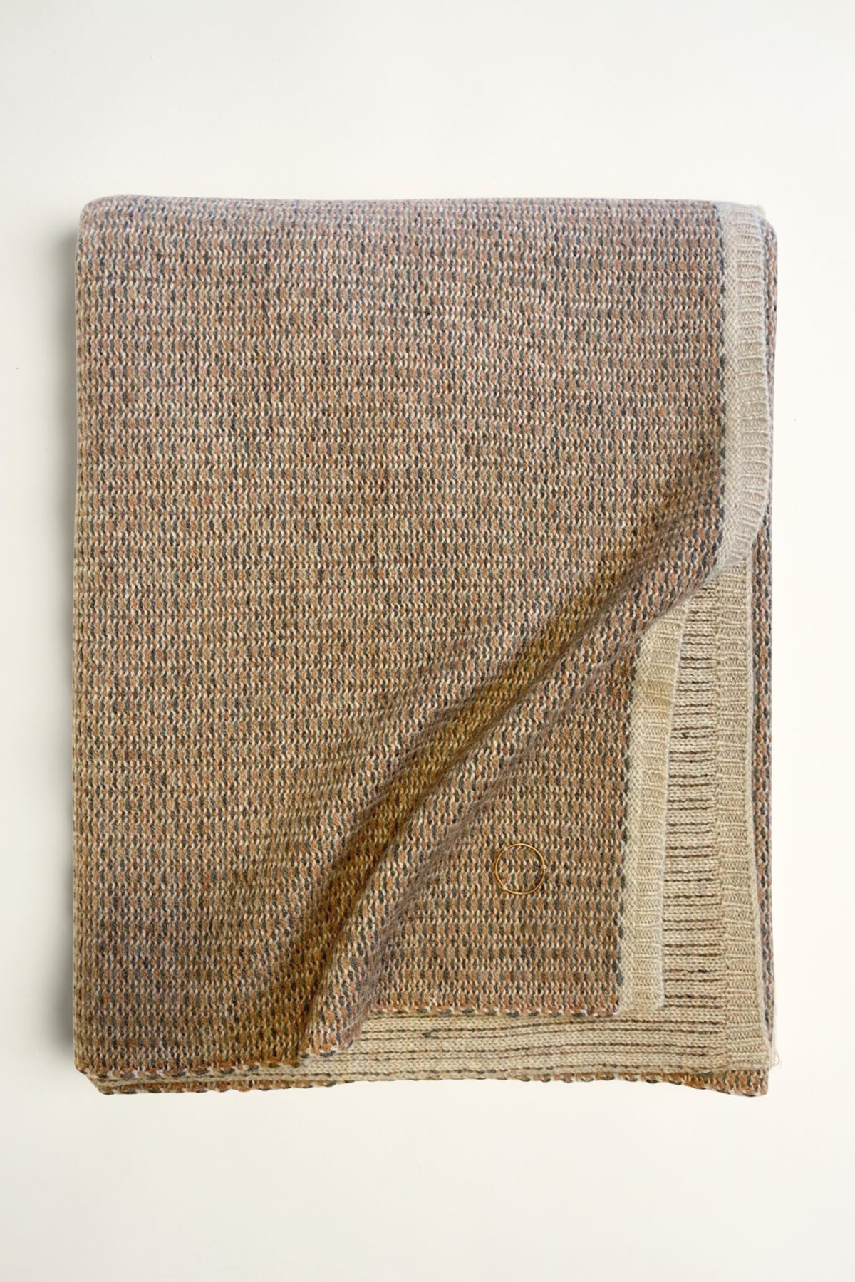 Quadro Throw in Beige, Nutmeg & Slate