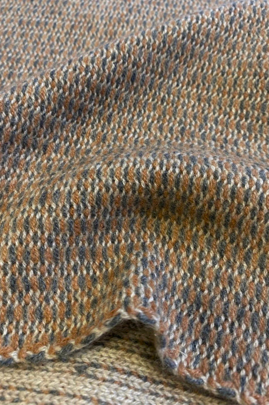 Quadro Throw in Nutmeg & Slate