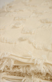 Seren Cashmere Bedspread in Ivory
