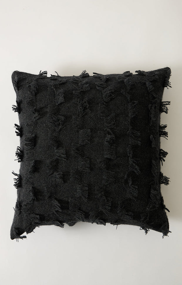 Seren Cashmere Cushion Cover in Charcoal