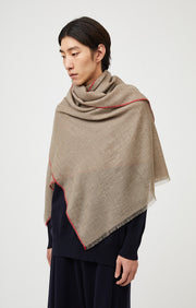 Sonya Cashmere Shawl in Taupe