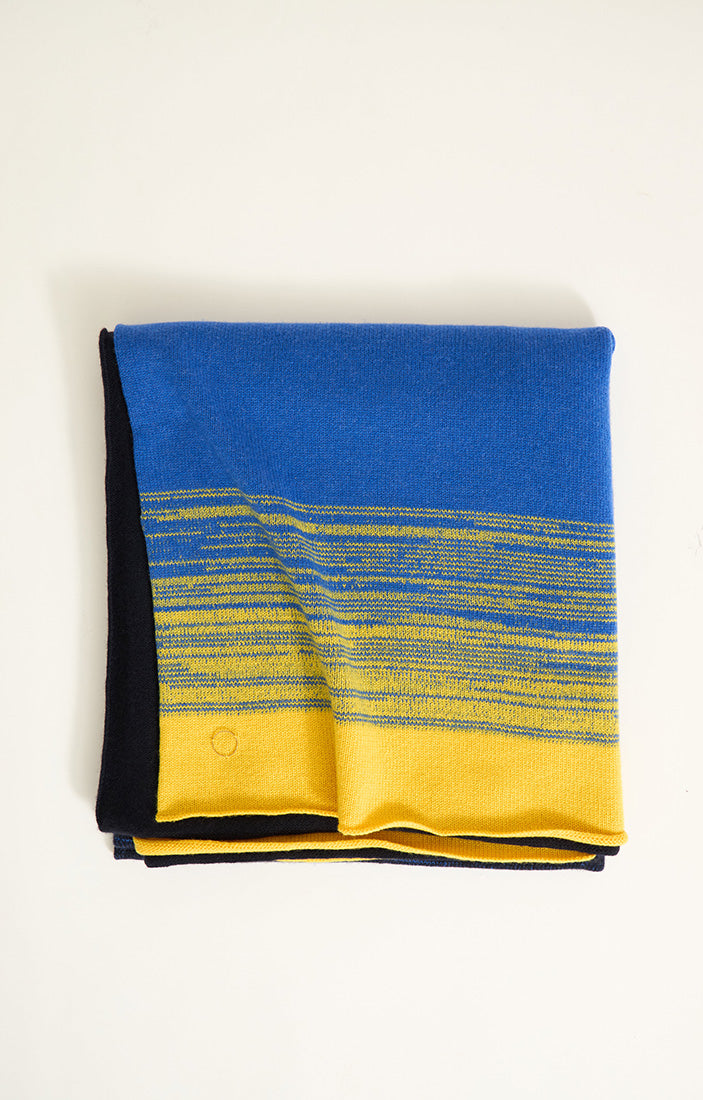 Sunset Cashmere Throw In Ocean & Wave